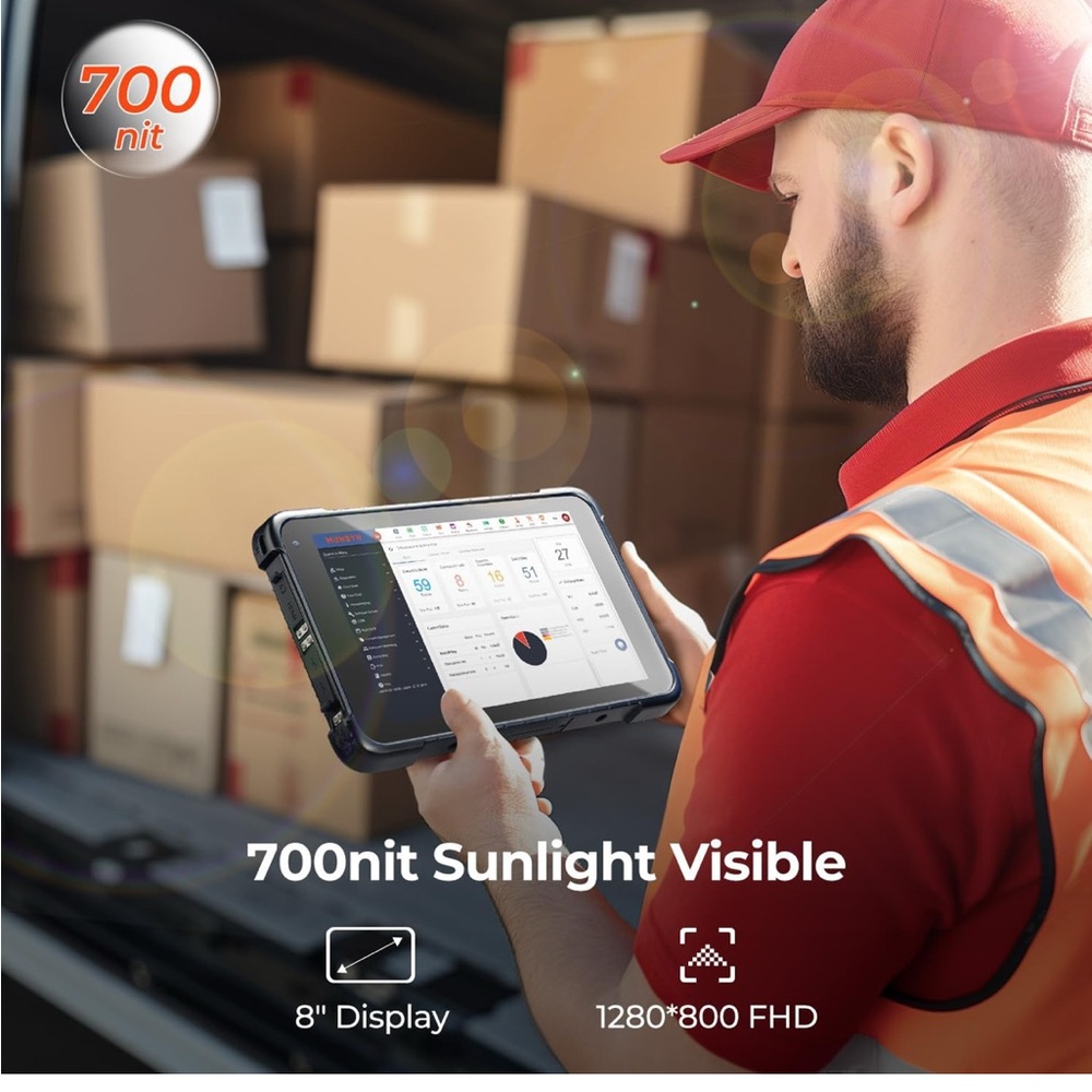 MUNBYN Rugged Tablet Scanner IRT01P - Picture 4 of 8